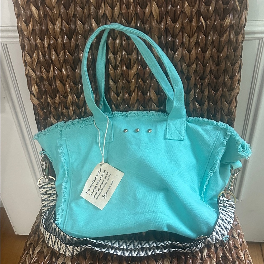 Stylish Blue Tote Bag